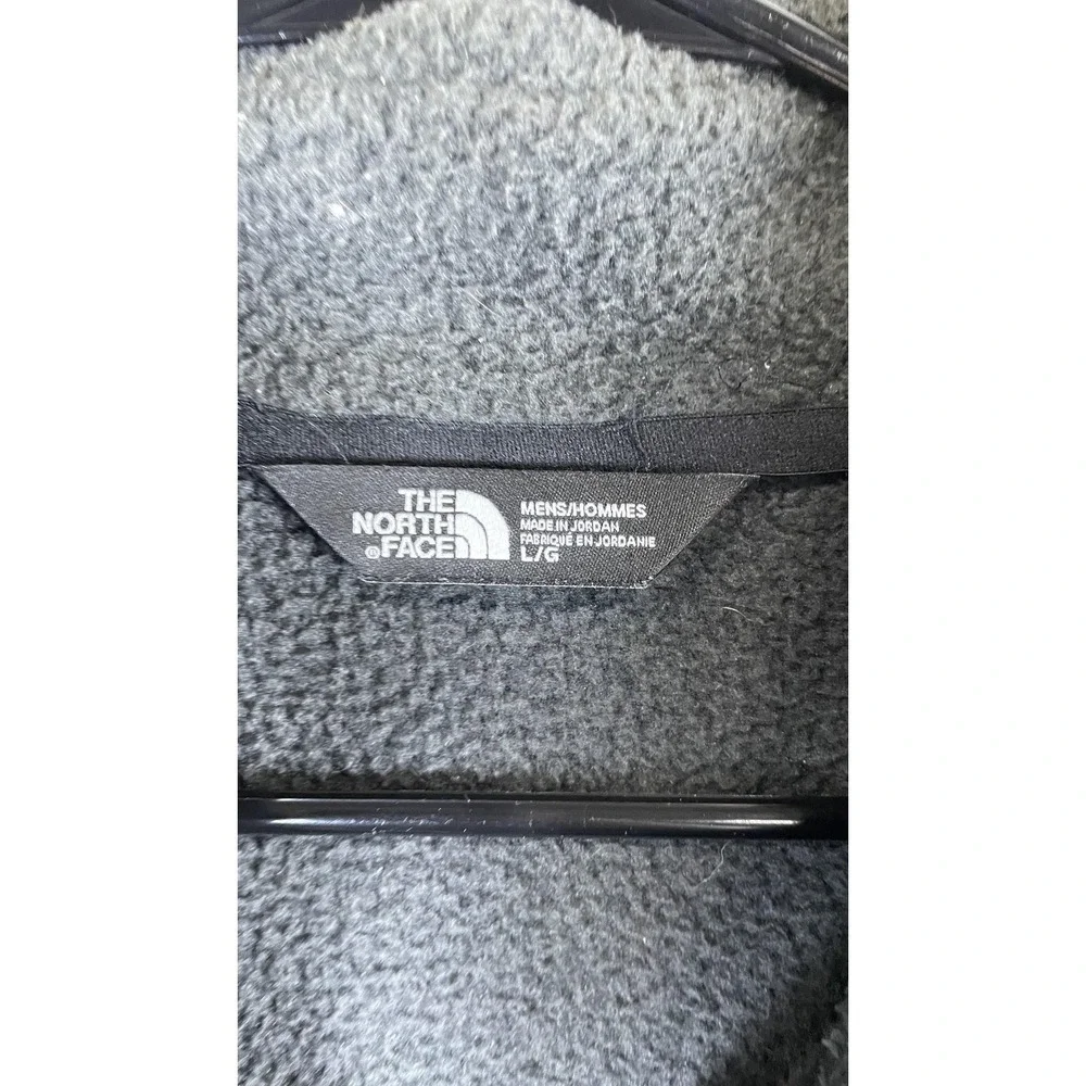 The North Face Jacket Mens Large Gray Fleece Full Zip Outdoor Warm Pockets‎